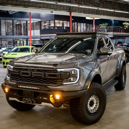 Rival 2D.1813.1.US Aluminum Bumper w/Winch Mount & Recovery Points For Ford Ranger Raptor