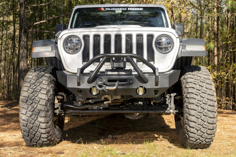 Rugged Ridge 11540.32 HD Front Bumper for 2018-2024 Jeep Wrangler JL (4WD)