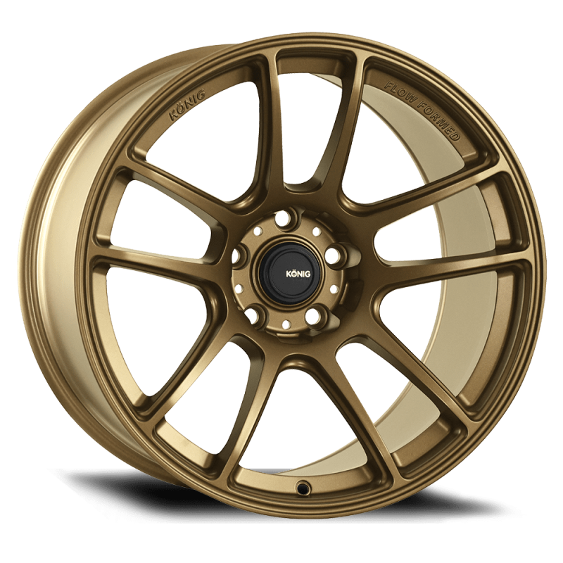 (set of 4) Konig Heliogram Matte Bronze | 18x8.5" +42mm | 5x114.3mm Wheel