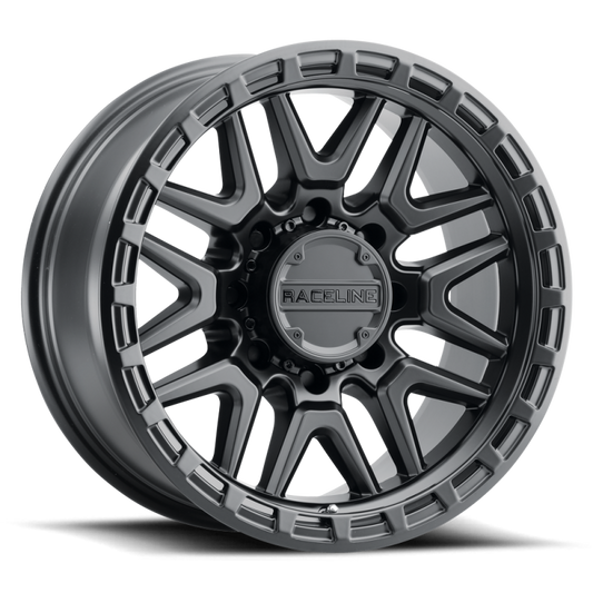 Raceline 953 Krank Satin Black | 18x9" -12mm | 6x139.7mm Wheel