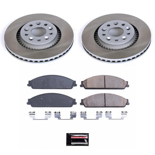 PowerStop 08-09 Mercury Sable Front Semi-Coated Rotor Kit (SC4599)