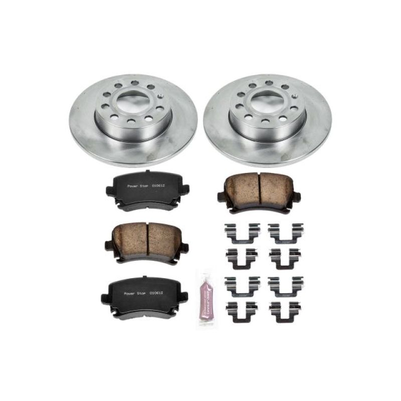 Power Stop Rear Autospecialty Brake Kit | 2008 Audi A3 / 2005-2010 Volkswagen Jetta (KOE4627)