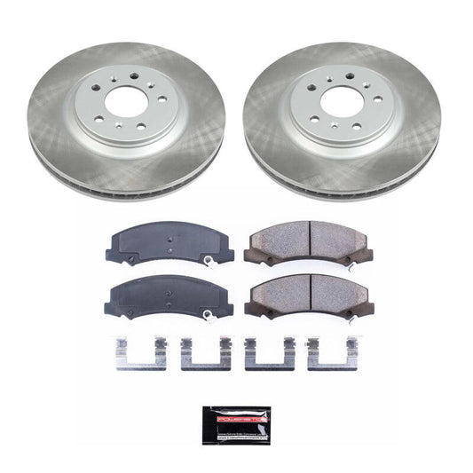PowerStop 14-16 Chevrolet Impala Limited Front Semi-Coated Rotor Kit (SC4654)
