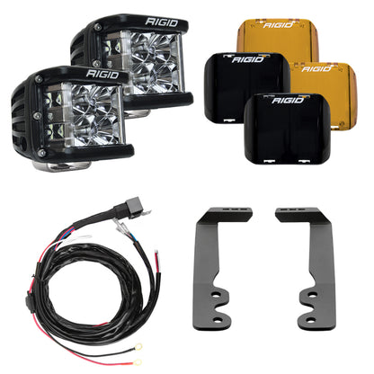 Rigid 46808 D-SS PRO Driving White Square LED Lights Pair Kit for 2022-24 Tundra