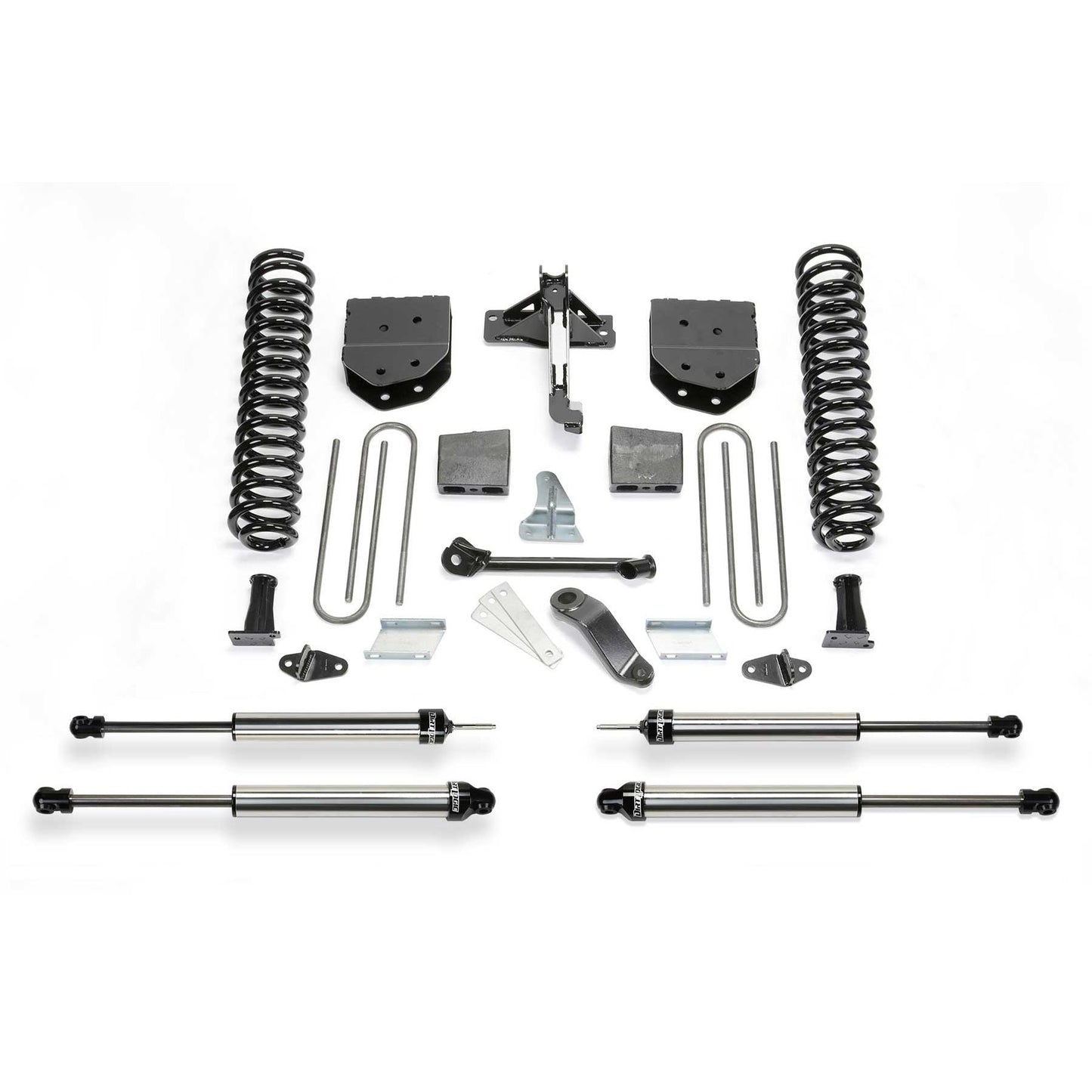 Fabtech 6in Basic Suspension System w/ DLSS Shocks | Ford F450/550 4WD 10 Lug (11-13) (K2155DL)