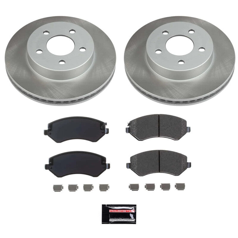 PowerStop 02-07 Jeep Liberty Front Semi-Coated Rotor Kit (SC2160)