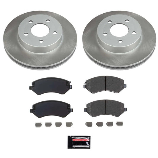 PowerStop 02-07 Jeep Liberty Front Semi-Coated Rotor Kit (SC2160)