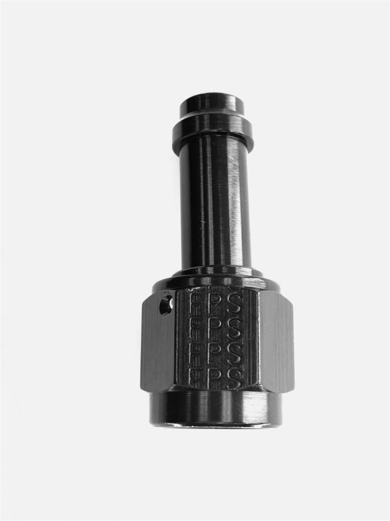 Fragola Black Straight EZ Street Hose End (750106-BL)