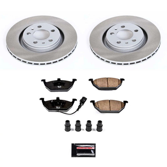 PowerStop 99-05 Volkswagen Jetta Front Semi-Coated Rotor Kit (SC839)