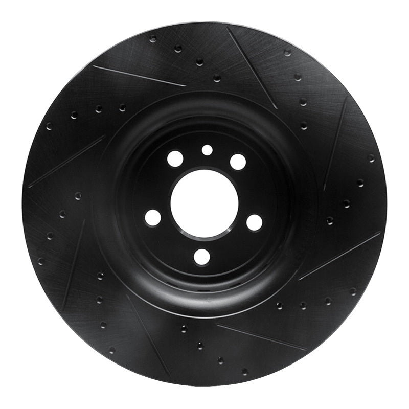 DFC D&S Black Brake Rotor (FRONT LEFT): Dodge Charger (14-23)