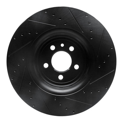 DFC D&S Black Brake Rotor (FRONT LEFT): Dodge Charger (14-23)