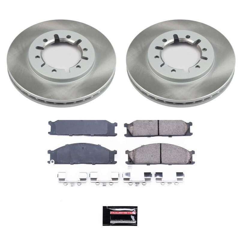 PowerStop 98-04 Nissan Frontier Front Semi-Coated Rotor Kit (SC2278)