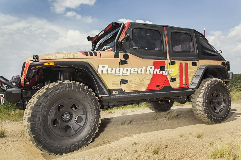 Rugged Ridge 11504.18 XHD Rock Sliders for 07-18 Jeep Wrangler JK 4 Door