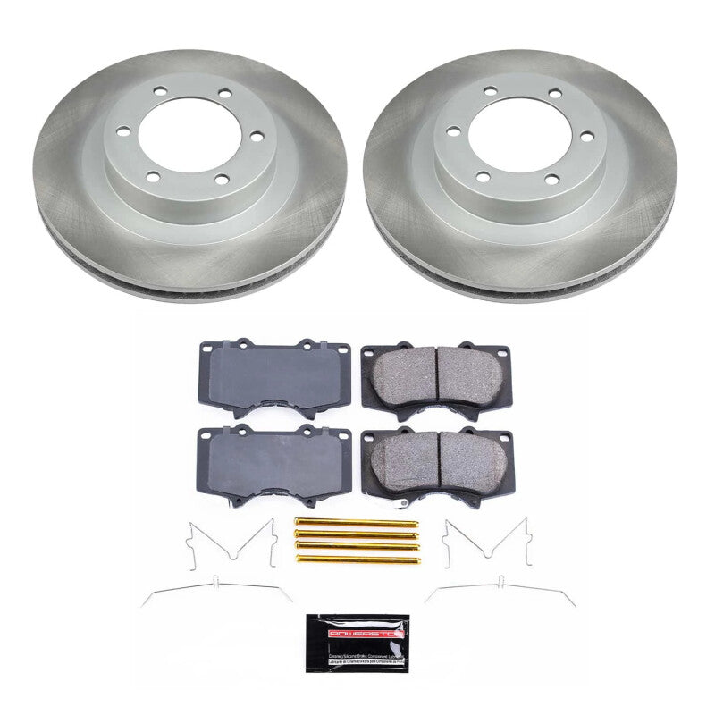 PowerStop 03-09 Toyota 4Runner Front Semi-Coated Rotor Kit (SC2421)