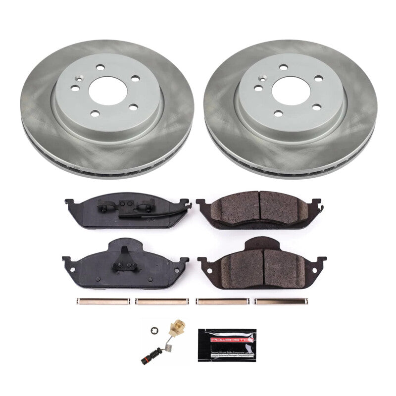 PowerStop 1999 Mercedes-Benz ML430 Front Semi-Coated Rotor Kit (SC864)