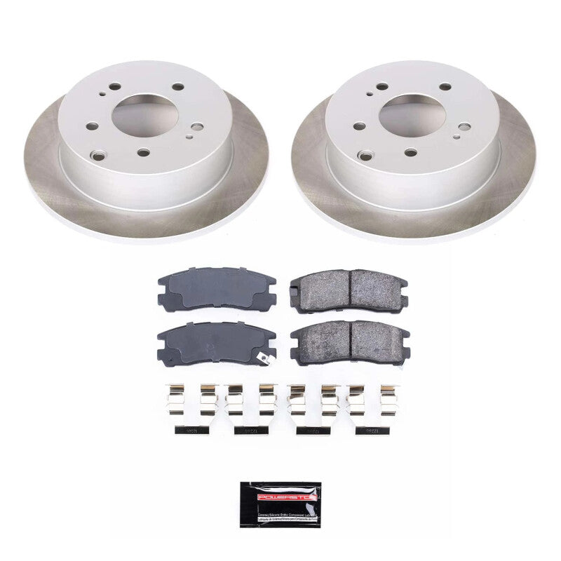 PowerStop 04-12 Mitsubishi Galant Rear Semi-Coated Rotor Kit (SC155)