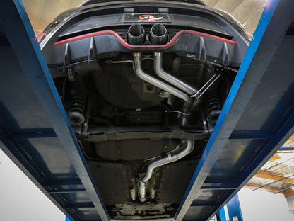 aFe Takeda 2-1/2in to 3in SS-304 Cat-Back Exhaust w/ Polished Tips 13-17 Hyundai Veloster L4-1.6L