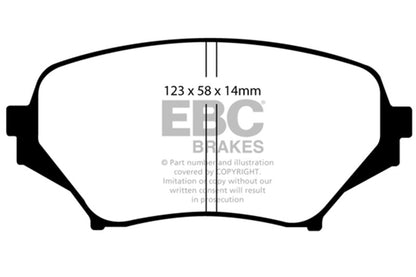 EBC Brakes DP51774NDX Bluestuff NDX Full Race Brake Pads for 06-15 MX-5 Miata