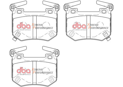 DBA XP Performance Rear Brake Pads | Kia Stinger V6 Twin Turbo (18+) (DB15004XP)