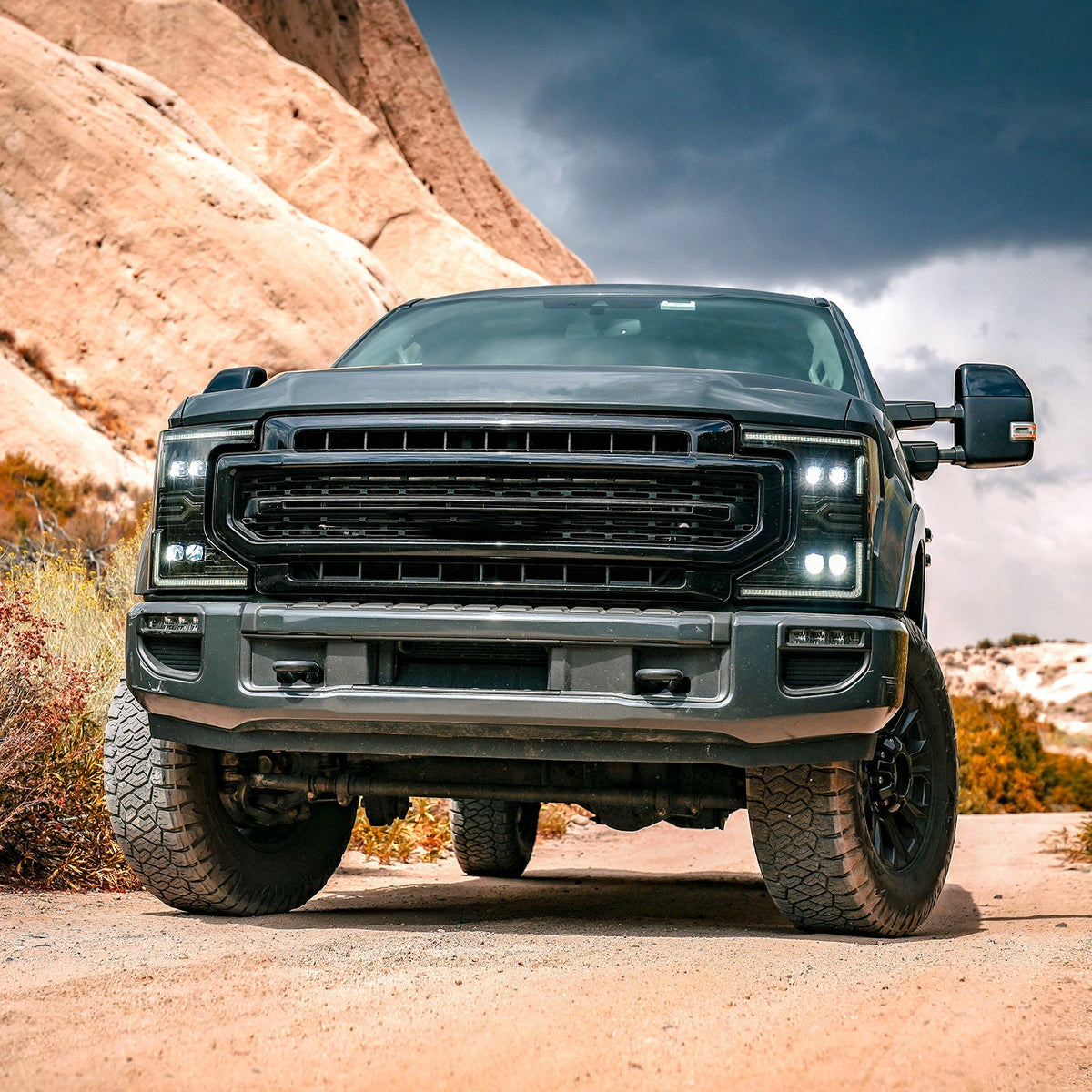 AlphaRex 20-22 Ford F-250/350/450/550 SD LED Proj Headlights | Ford F-Series (17-23) (880339)