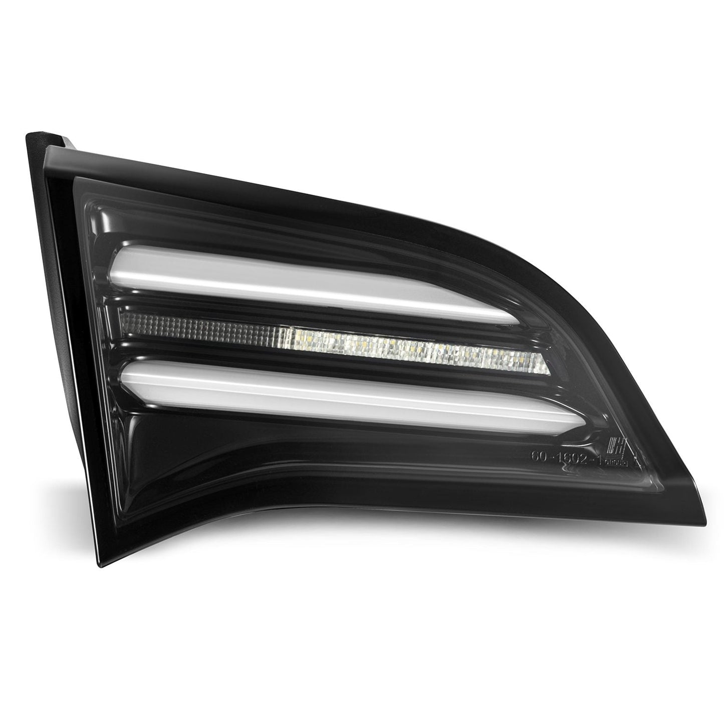 AlphaRex 20-24 Tesla Model Y / 22-23 Model 3 (With Stock Amber Turn Signal) PRO-Series LED Tail Lights Jet Black