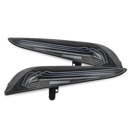 AlphaRex 20-25 Toyota Supra CSL Laser Style LUXX-Series LED Tail Lights - Black