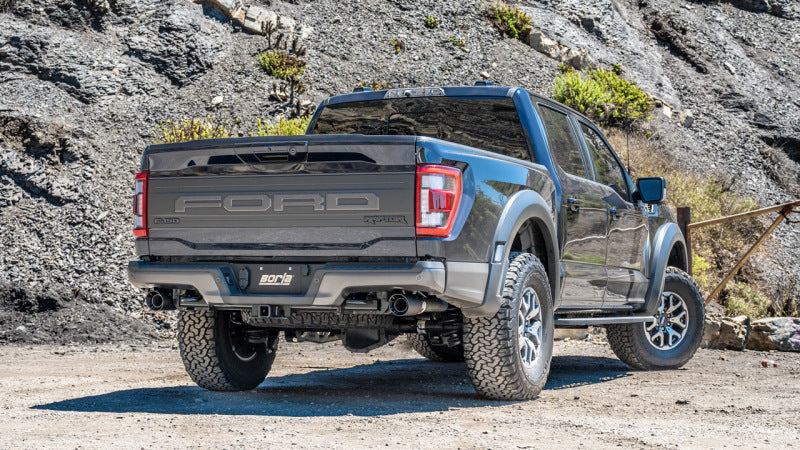 Borla 21-23 Ford Raptor 3in Tail Pipe Kit 4.5in Tip | F-150 Lightning (60727CFBA)