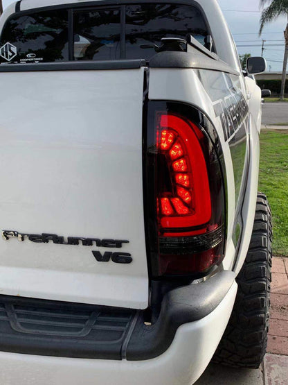 AlphaRex 05-15 Toyota Tacoma PRO-Series LED Tail Lights Red Smoke