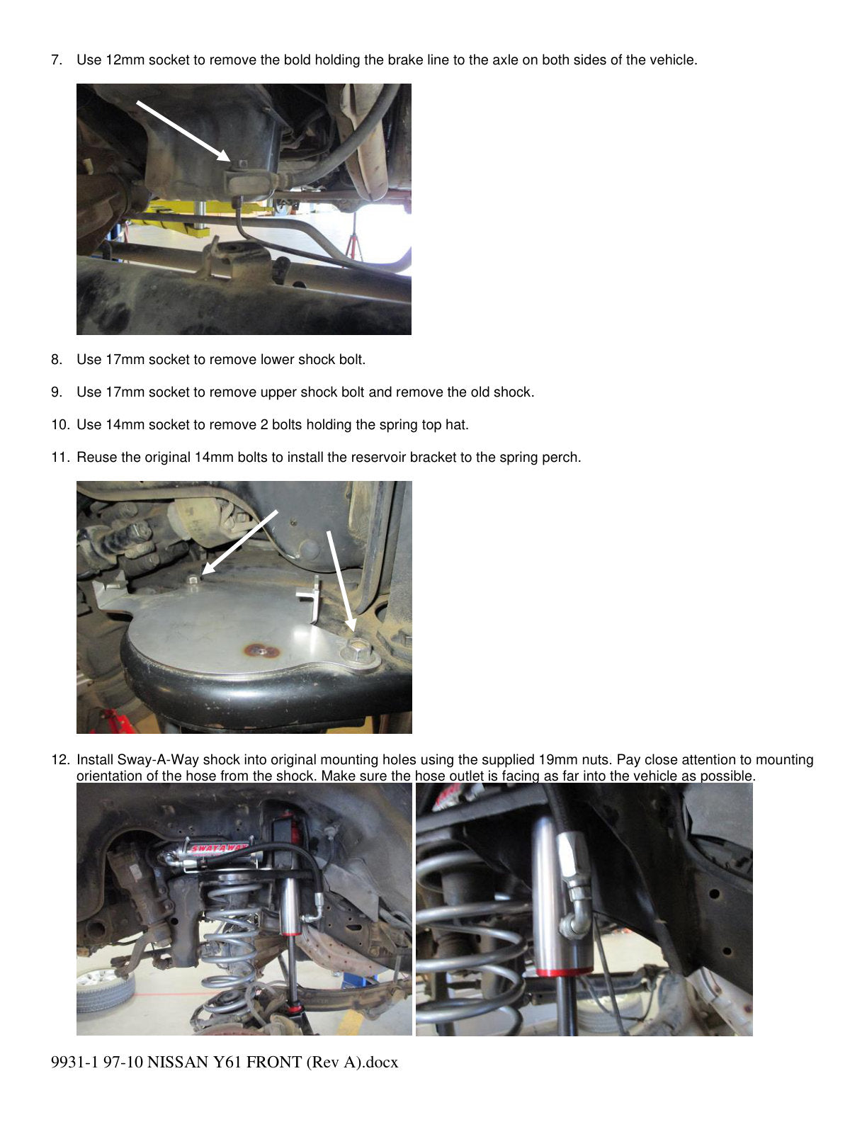 aFe Sway-A-Way 2.5in Front Shock Kit w/ Remote Reservoir | Nissan Patrol (97-17) (201-5600-05)