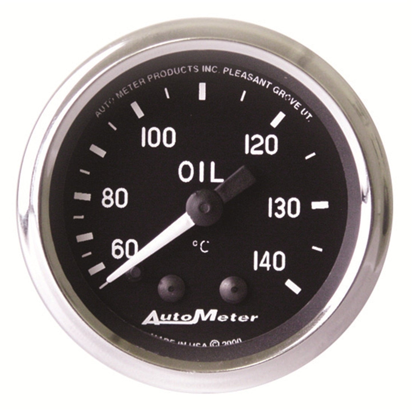 AutoMeter Cobra 2 1/16in 60-140 Deg Celcius Mechanical Oil Temperature Gauge (201008)