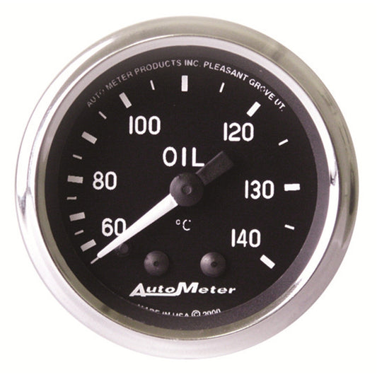 AutoMeter Cobra 2 1/16in 60-140 Deg Celcius Mechanical Oil Temperature Gauge (201008)