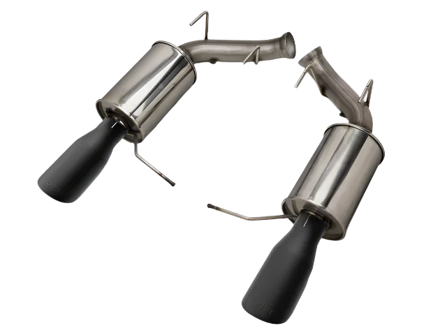 Roush 421145-BLK Black-Tip Axle-Back Exhaust System for 2011-14 Ford Mustang V6