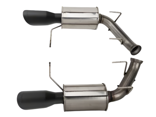 Roush 421145-BLK Black-Tip Axle-Back Exhaust System for 2011-14 Ford Mustang V6
