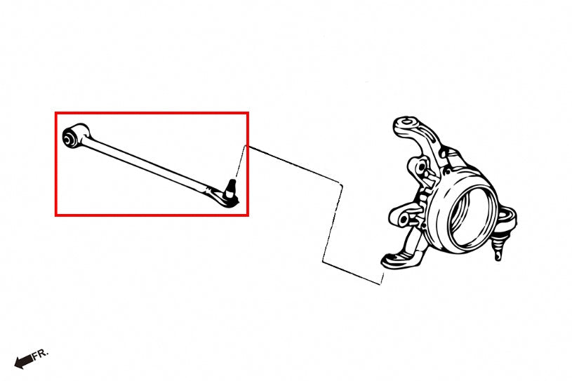 Hardrace Pillow Ball Rear Toe Control Arm Honda S2000 AP1/2