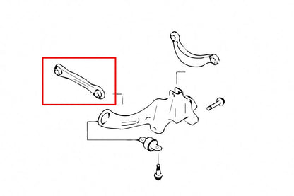Hardrace Hardened Rubber Rear Toe Control Arm Ford Focus MK1/2/Mazda3 1998+