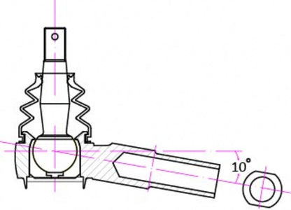Hardrace RC Tie Rod End Nissan 240SX/Silvia 6-7th S14/S15 6787