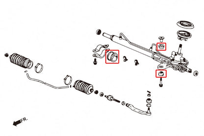Hardrace TPV Reinforced Steering Bush Honda Civic 97-00 EK / TPV Reinforced