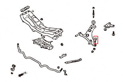 Hardrace Front Lower Ball Joint Subaru Impreza Front Lower Ball 1993-2000
