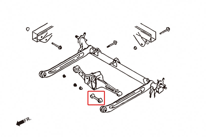 Hardrace Hardened Rubber Rear Transverse Link Nissan Sentra B14 / B15 / N15 / N16 / Cefiro A32 / A33