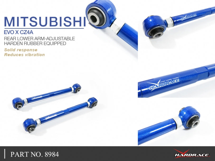 Hardrace Hardened Rubber Rear Lower Arm Mitsubishi Lancer Evolution 10th CZ4A