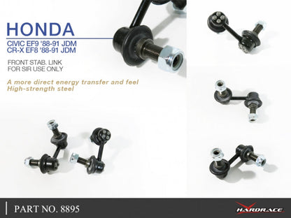 Hardrace Front Stab. Link Honda Civic 4th 1988-1991 EC, ED, EE, EF/Honda CRX 2nd EF6/7/8