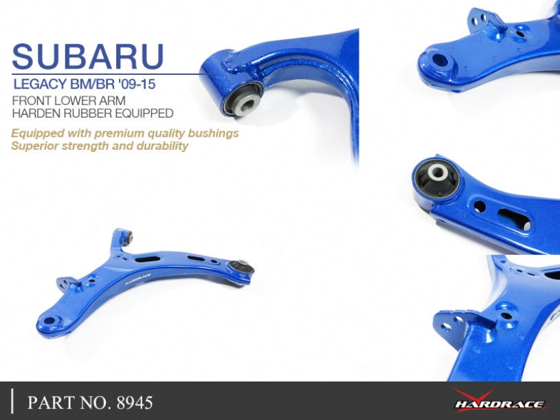 Hardrace Hardened Rubber Front Lower Arm Subaru Legacy/Outback 5th BM/BR 2009-2014