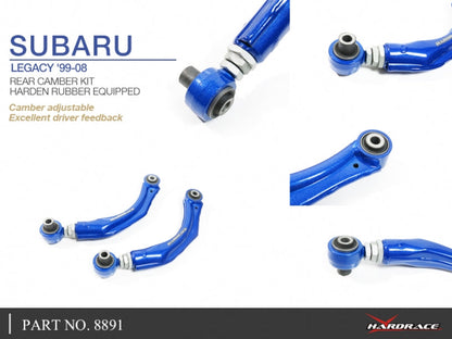 Hardrace Hardened Rubber Rear Camber Kit Subaru Legacy 99-08 BE / BH / BT / BL / BP
