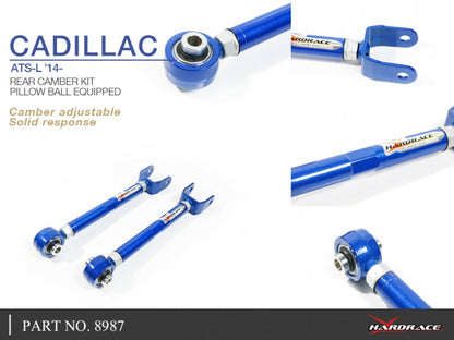 Hardrace Pillow Ball Rear Camber Kit Cadillac ATS-L 2014+