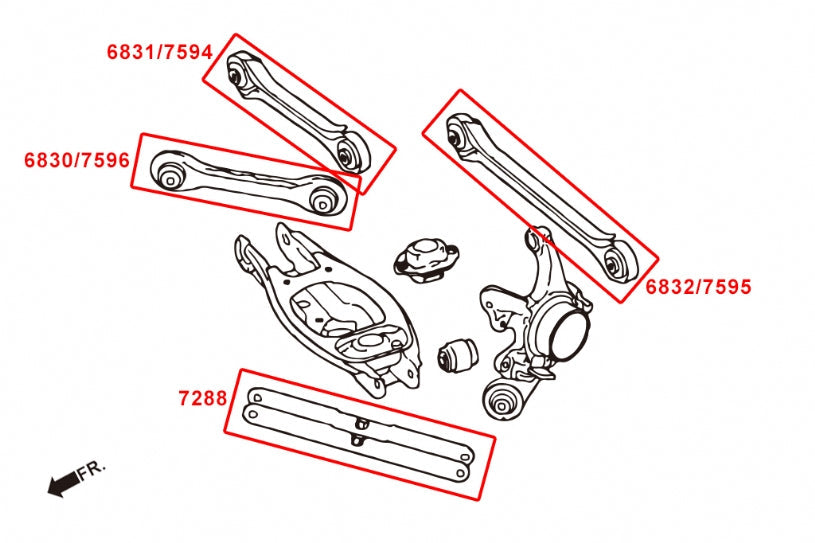 Hardrace Pillow Ball Rear Toe Control Arm BMW 3 Series 2006-2011/1 Series 2004+ Non-M only