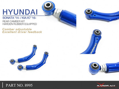 Hardrace Hardened Rubber Rear Camber Kit Hyundai Sonata 14- / Elantra Sport 16- / Kia K7 16