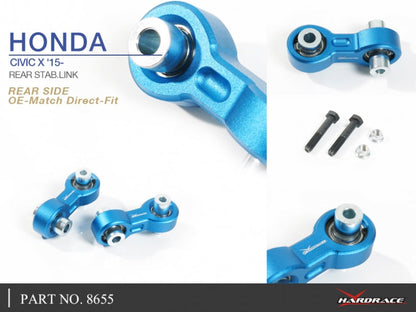 Hardrace Pillow Ball Rear Stabilizer Link Honda Civic 16- / CR-V 17- / Integra 22