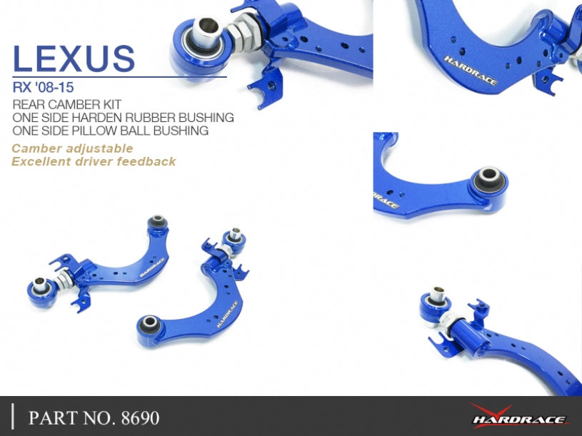 Hardrace Pillow Ball Rear Camber Kit Lexus Rx 3rd AL10 2009-2015