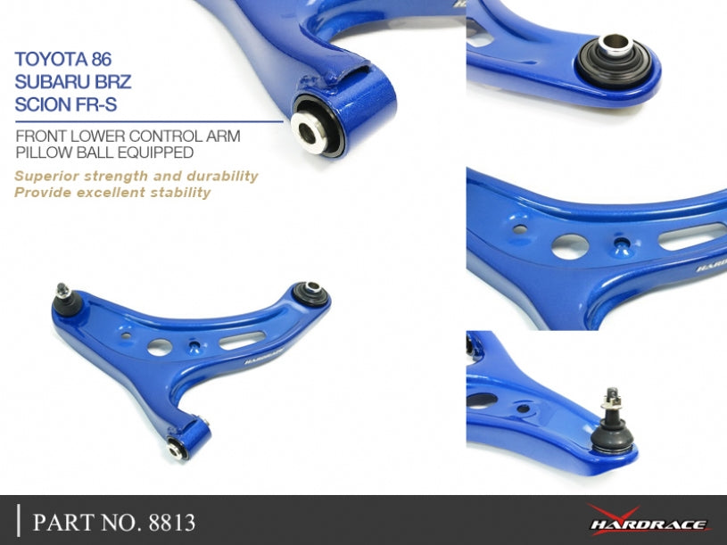 Hardrace Pillow Ball Front Lower Control Arm Toyota 86 2012-2021-/Subaru BRZ 2012-2021
