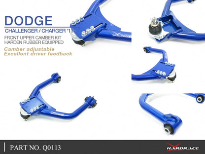 Hardrace Hardened Rubber Front Upper Camber Kit Dodge Challenger / Charger 11 Dodge Challenger